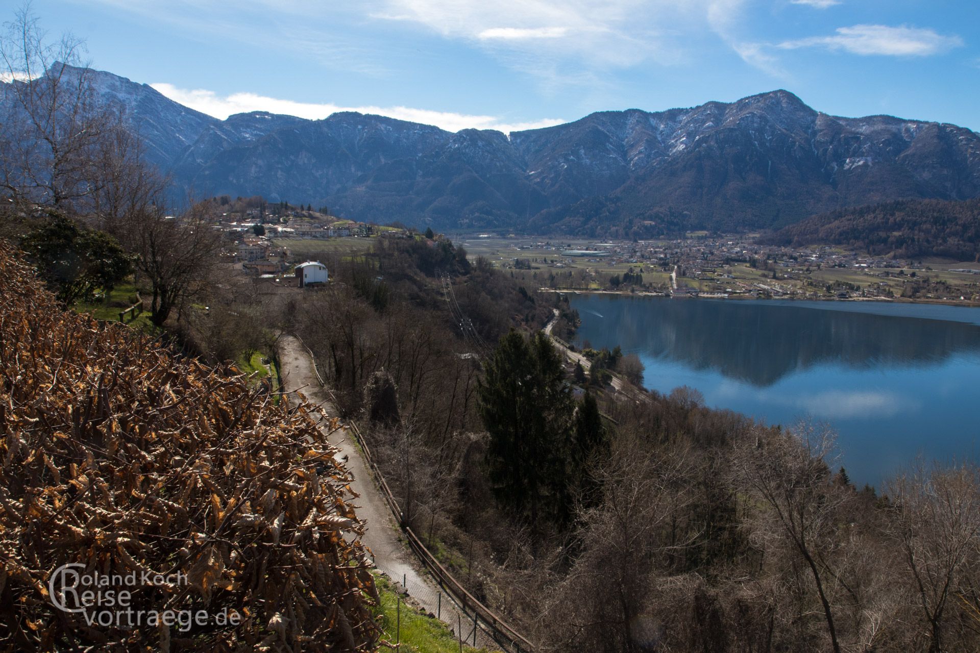 mit Kindern per Rad über die Alpen, Via Claudia Augusta, Lago di Caldonazzo